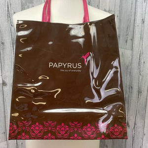 Papyrus The Joy Of Everyday Hummingbird Shiny Vinyl Plastic Handbag Tote Bag